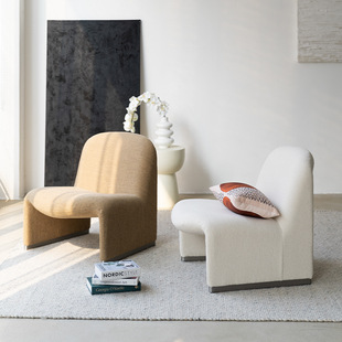 Italian-Style Light Luxury Home Creative Single Sofa Small Apartment Leisure Chair Nordic Bauhaus Chair Retro Sofa Chair