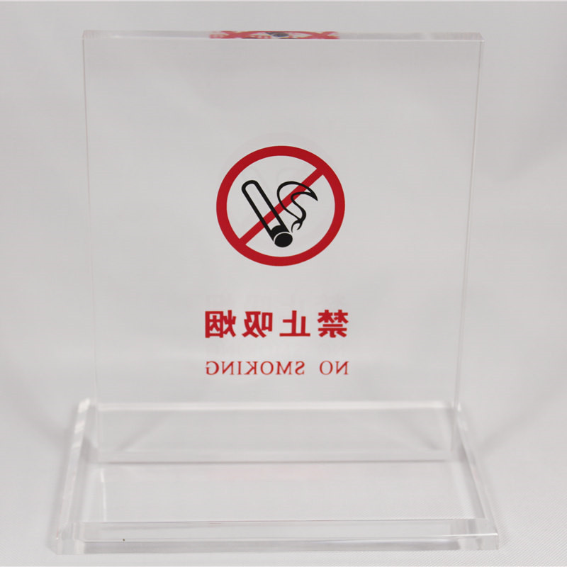 Manufactor Supplying transparent Acrylic Taiwan card Table card A4A5 Meeting cards vertical customized logo