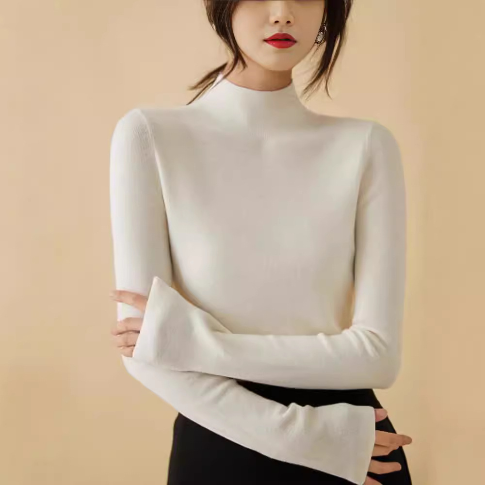 Demi-season knitted long-sleeve