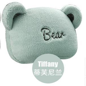 Wool pad — Aika Plush Winter Cute - winter-lambswool-trendy-cool-bear-headrest-one-tiffany-green
