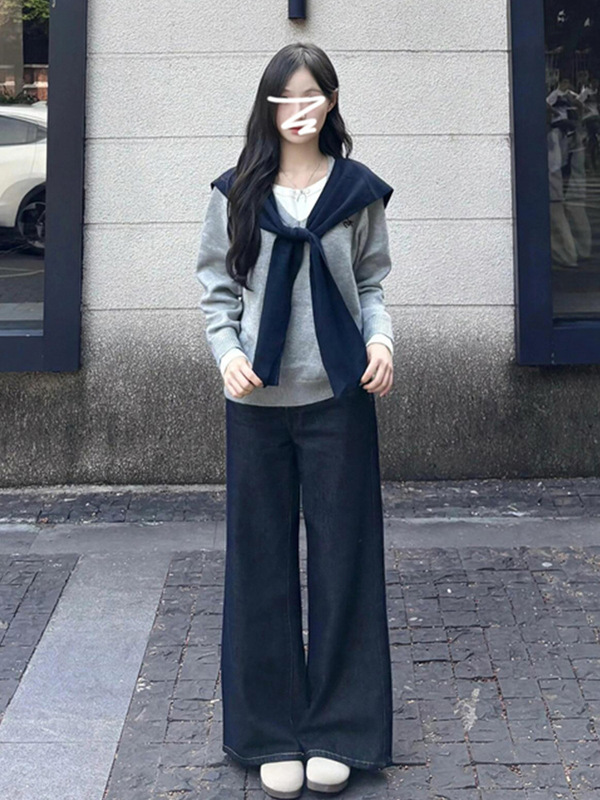 小个子灰色毛衣女秋冬季2025新款高级感超好看洋气内搭针织衫上衣|undefined