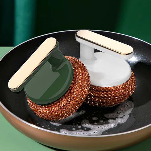 Pot brush artifact pot brush is not easy to damage the pot, brush dishes, wash pots, wash dishes, clean steel wire balls, kitchen household multi-function