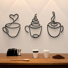 【厳選】コーヒー壁掛けカフェ装飾鉄工工芸品室内壁装飾壁掛け鉄絵画