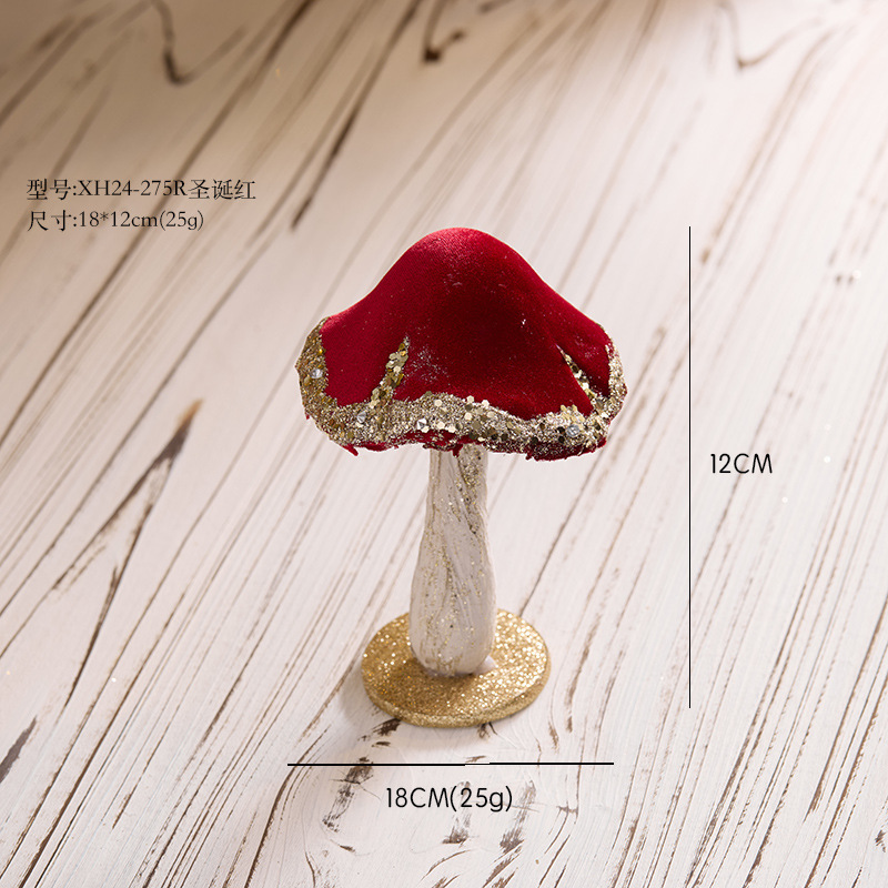 Nuevos productos transfronterizos Adornos navideños Adornos Escena de ventana de hongos creativos Accesorios Regalos de Navidad