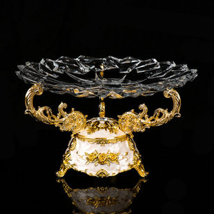 European-style alloy glass fruit plate ktv table supplies creative dried fruit plate free shipping nightclub durable bracket