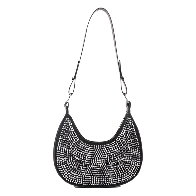 Nicho popular bolsa de las axilas bolso de las mujeres 2022 nueva moda de Corea Red brillante diamante cadena hombro bolsa de las axilas