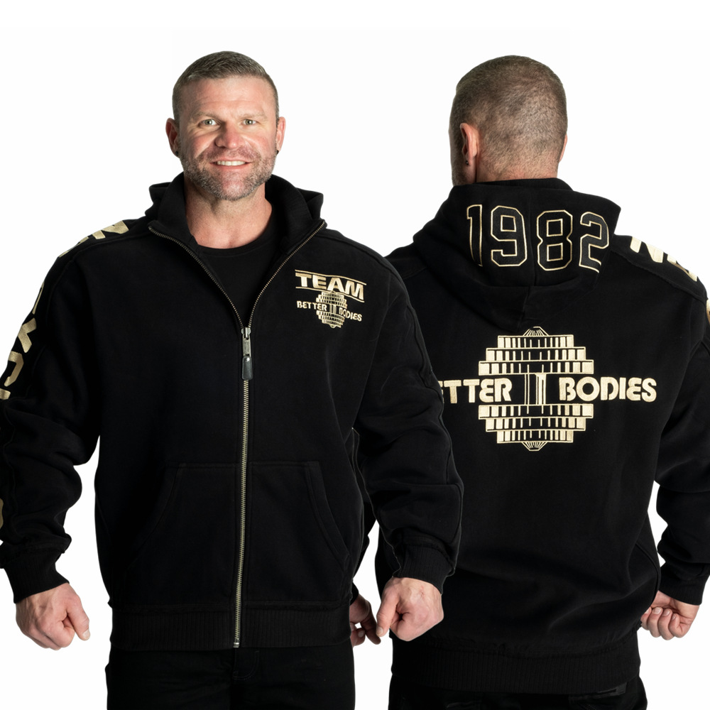 Bb Unparalleled Autumn and Winter New Black Gold Pro European and American Fitness Bodybuilding Warm Plus Velvet Training Sweatshirt Jacket