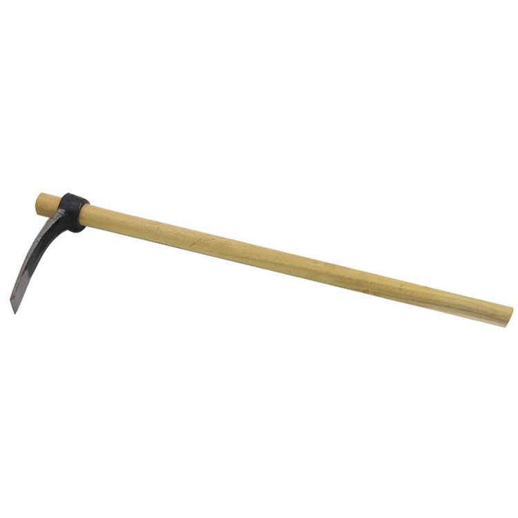 1.2米木杆大号锄头防汛锰钢钢锄长把园艺锄开沟引水锄头