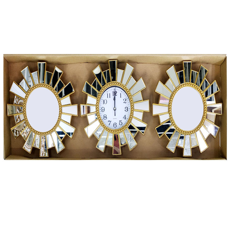 Reloj de pared nórdico para sala, reloj doméstico de fondo de sofá, diseño moderno simple/arte abstracto, reloj de pared triple