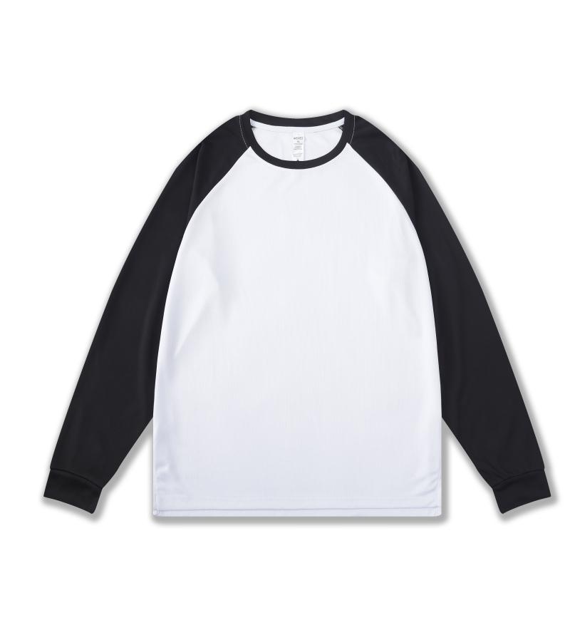 Calentamiento americano uniformes de baloncesto de color sólido cuello redondo deportivo camiseta de manga larga larga suelta secado rápido entrenamiento de sudor para hombres y mujeres fitness