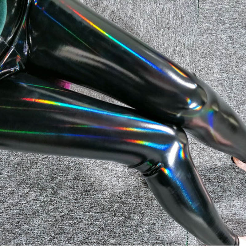Foreign Trade Cross-Border Factory Supply Spring & Fall New Tight Leather Pants High Waist Women's European and American Mirror Bright Leather Colorful Large Size Foreign Trade Cross-Border Factory Supply Spring & Fall New Tight Leather Pants High Waist Women's European and American Mirror Bright Leather Colorful Large Size