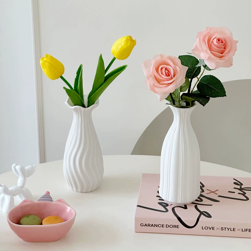 Современная керамическая ваза для сушеных цветов, маленькая свежая Гипсофила, Гидропонные украшения, Белая Гостиная, Цветочная композиция, Скандинавское украшение дома