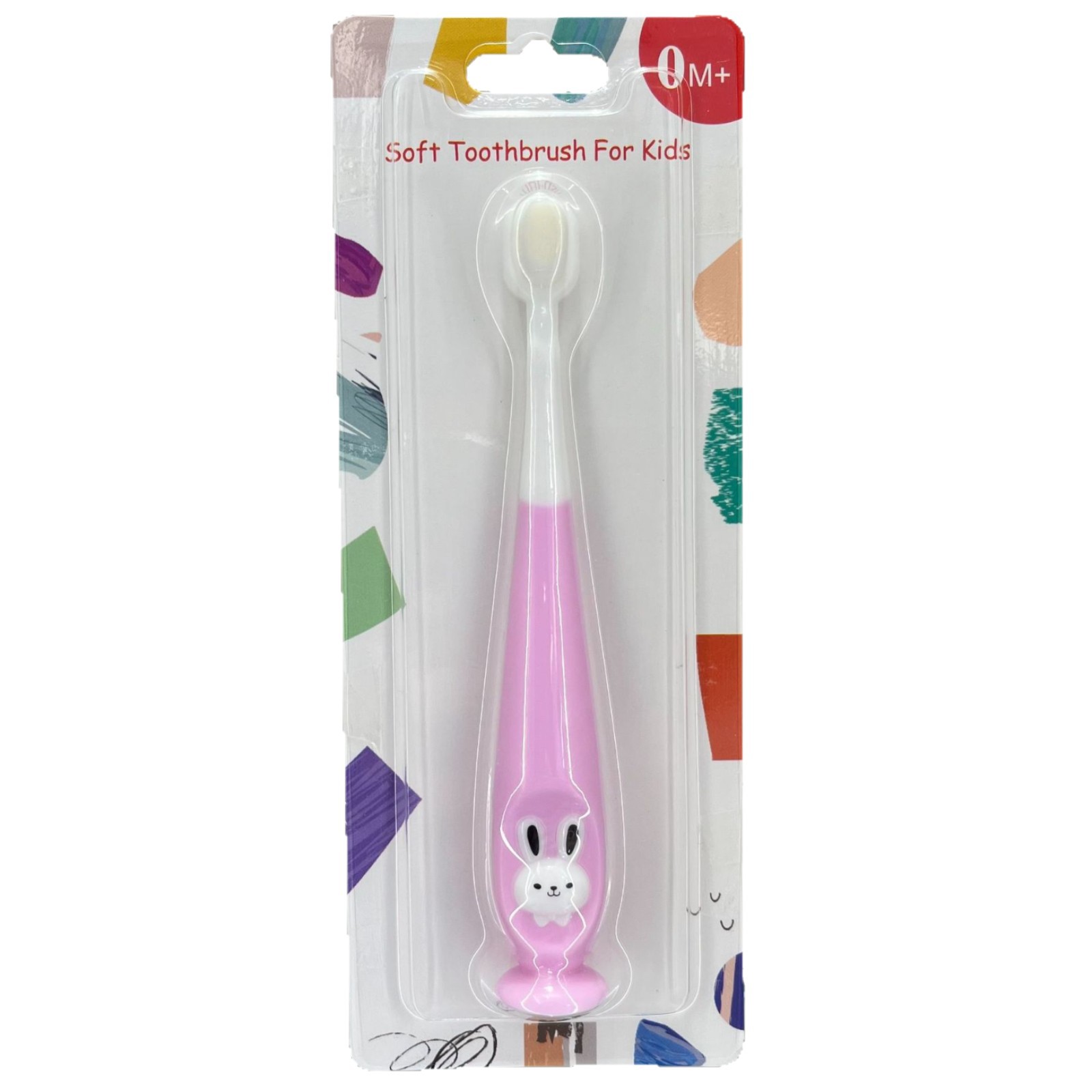 Cepillo de dientes de cabello suave de dibujos animados para niños, cepillo de dientes de cabello suave de conejo, 1 - 12 años de edad, dientes de limpieza oral de cabello suave para bebés