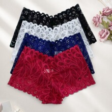 女士蕾丝平角裤 欧美爆款内裤 panty set