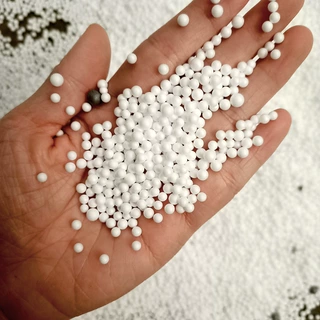 定制填充隔热聚苯颗粒 白色泡沫球 EPS聚苯颗粒轻钢建筑填充颗粒