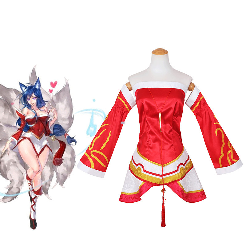 LOL英雄联盟经典原皮cos服阿狸九尾狐角色扮演cosplay服装全套女