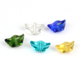 9*15mm hole crystal glass small silver ingot transparent color diy jewelry beaded accessories