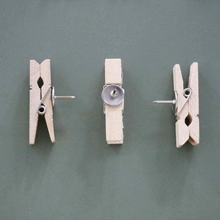 3.5cm Log Corkboard Pushpin Clips Photo Corkboard Pushpin Clips Creative Small Wooden Clips Amazon Cross-Border Hot Item