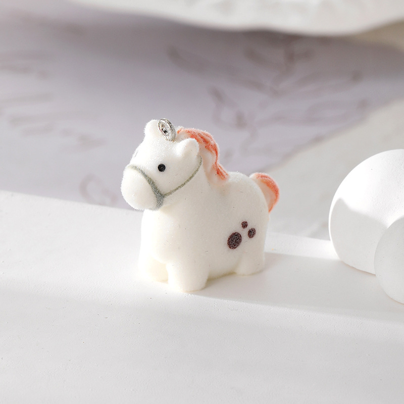 57g Weight Pendant Jewelry Making Type DIY Jewelry Accessories Classification 10 PCS/Package Quantity Resin, Flocking Material Animal Pattern All Seasons Season Epoxy Design Cartoon Style, Cute Style 10 PCS/Package Resin Flocking Animal Pendant 5