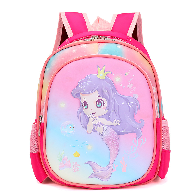 Mochila infantil de dibujos animados para niños y niñas de 3 a 6 años, mochila ligera, moderna y versátil, bolso escolar de moda