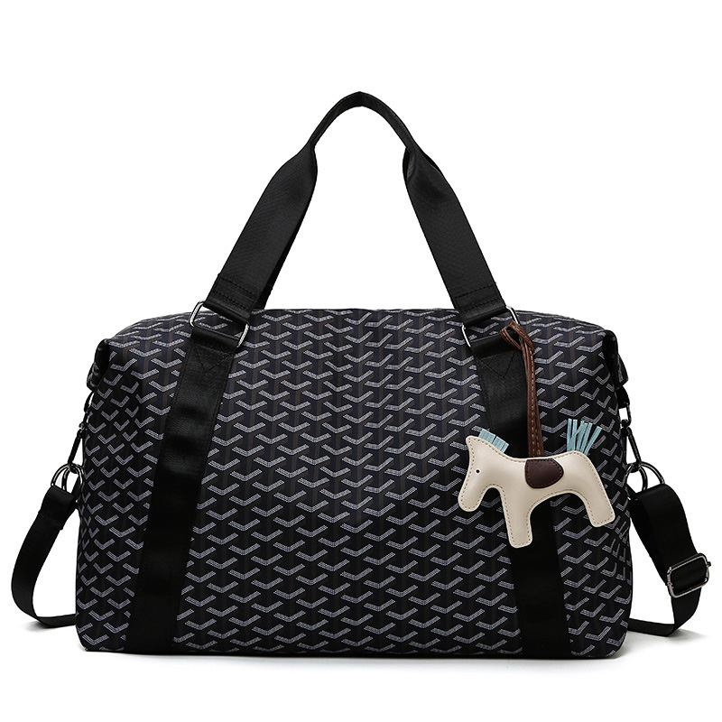 Bolsa de transporte de tela Oxford a prueba de agua, bolsa de viaje corto portátil de gran capacidad, bolsa de ocio deportiva para hombres.