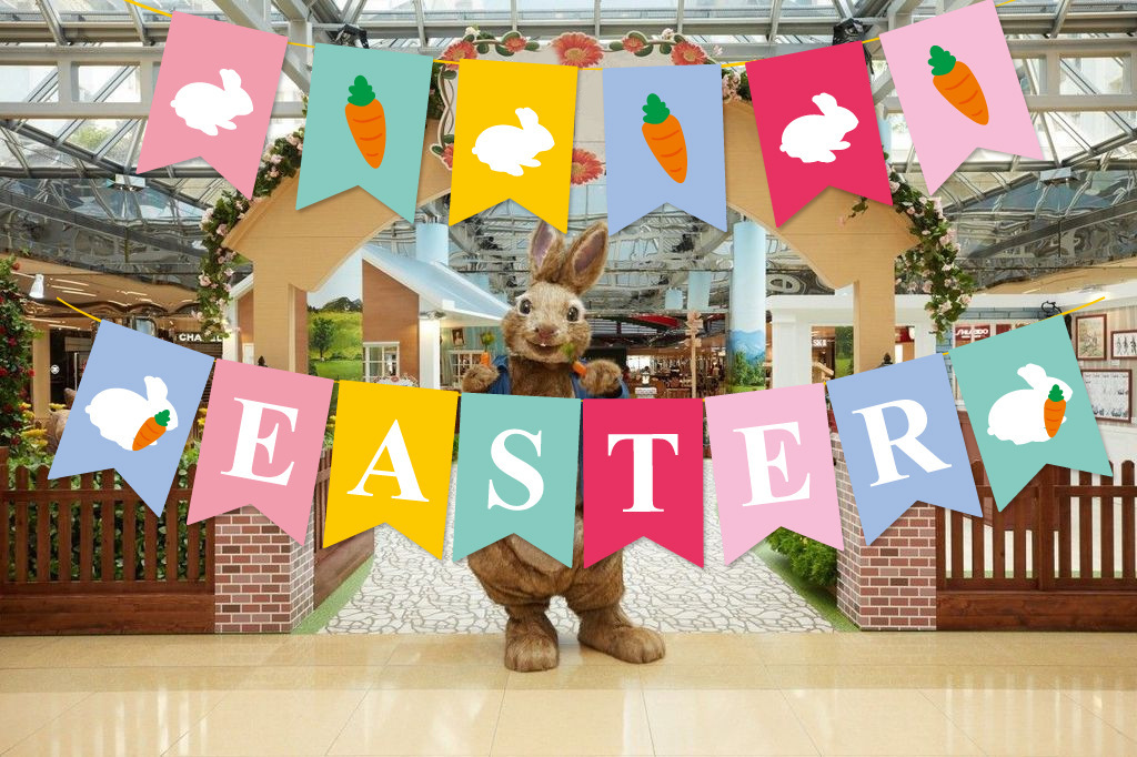 Set décoration pâques bannière et décorations suspendues_voghion.com