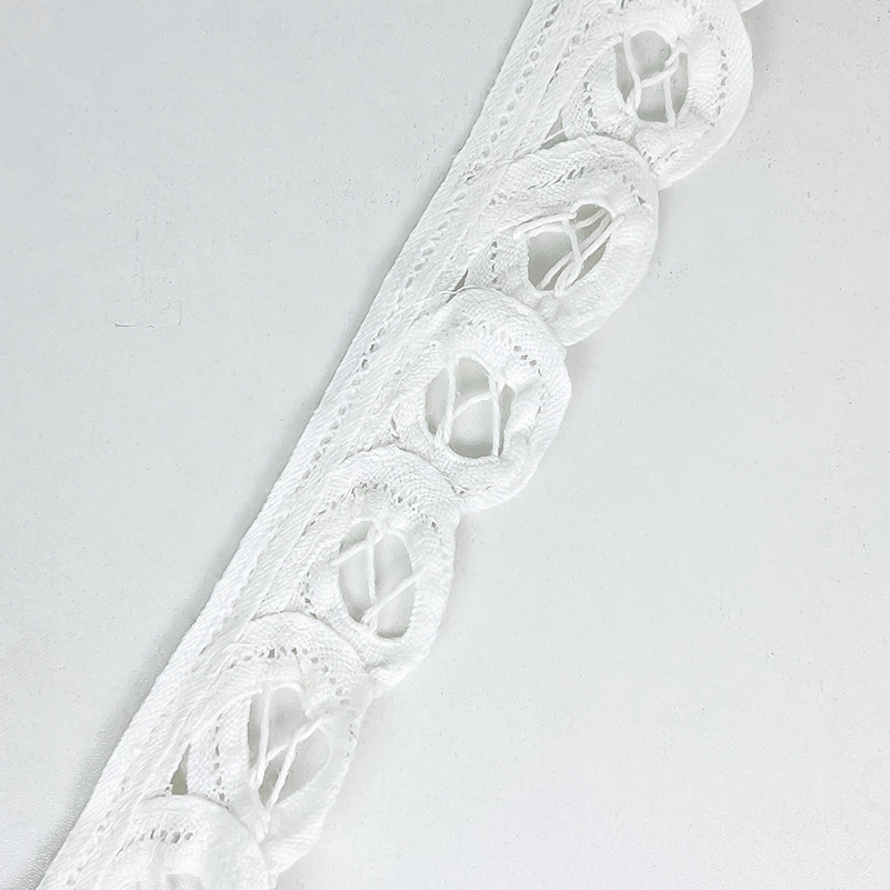 现货手摇织带拼布花边全棉 领口裙摆外贸服装童装手工辅料可染色