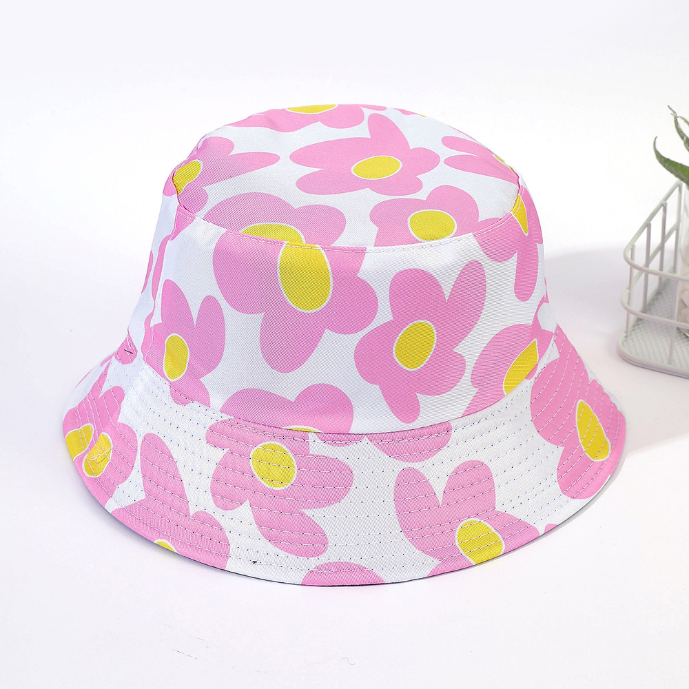 Japonés dulce flor sombrero de verano de las mujeres Delgado transpirable versátil casual cara-mirando pequeño sombrero de pescador