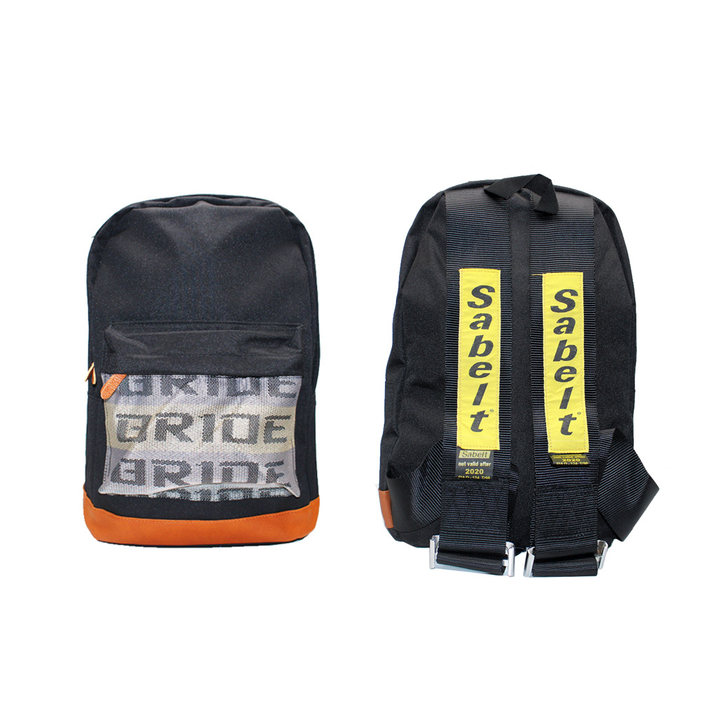 Factory Direct Supply Jdm New Takata Modified Seat Belt Small Backpack Racing Bride Backpack Computer Bag