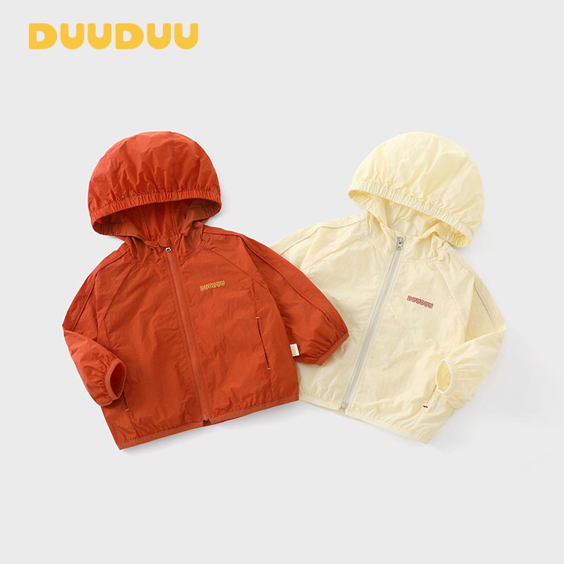 Duuduu Baby Long-Sleeved Top 2026 New Korean Style Boys' Jacket Summer Style Jacket Kidsren's Sun Protection Clothing