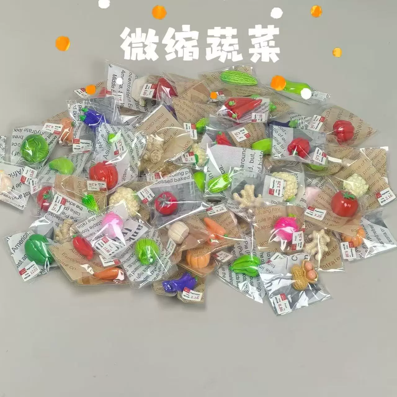 [Новый] Детское моделирование мини-овощей, игра в миниатюрные креативные модели игрушки