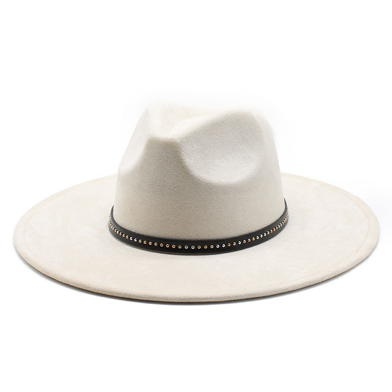 Vintage Style, Ethnic Style Style Flat Eaves Rim Unisex Vintage Style Ethnic Style Solid Color Flat Eaves Fedora Hat