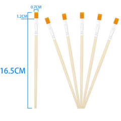 廠家直銷 水彩油畫筆 素描繪畫勾線筆刷 黃毛尼龍毛平頭筆批發
