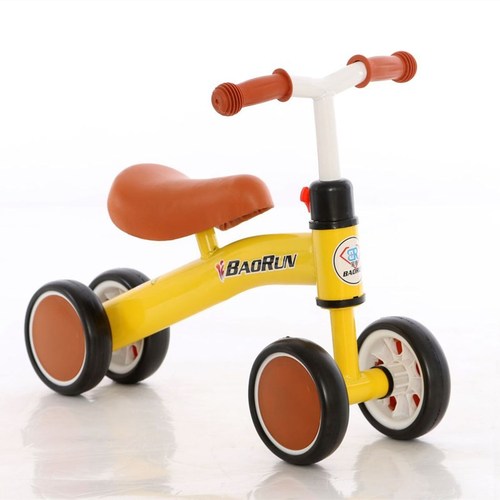Baby tricycle for 1-2 year old children, anti-O leg, without footrest, push toy for indoor walking and learning to walk