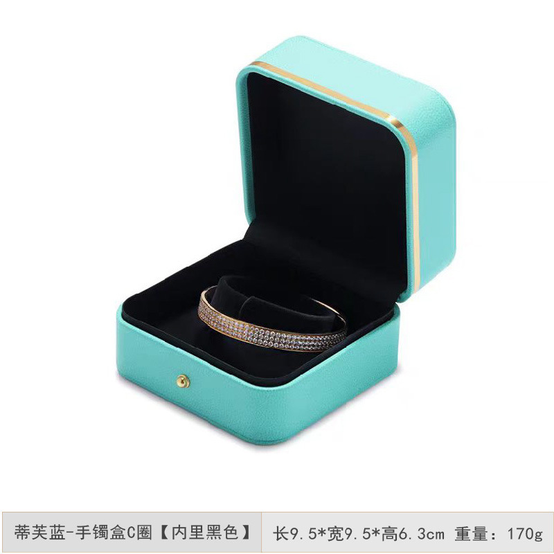 高級ジュエリーボックス、金縁リングボックス、ネックレスジュエリー包装箱、ブレスレットボックス、PUレザー製ジュエリー包装ギフトボックス|undefined