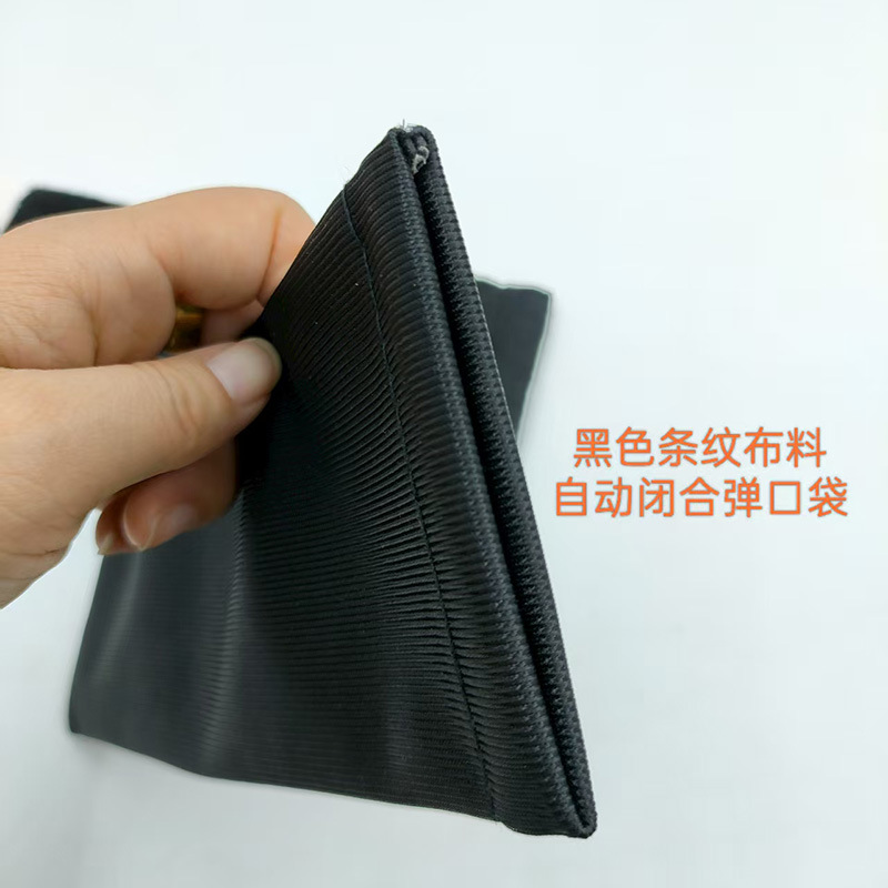 Bolsa de almacenamiento negro gafas de sol clips de gafas de sol para teléfonos celulares brazalete llave bolsas de protección de lápiz labial bolsas de tela para ojos bolsas de gafas