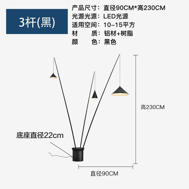 一件代发设计师渔夫不倒翁钓鱼灯具个性北欧样板间艺术装饰落地灯|undefined