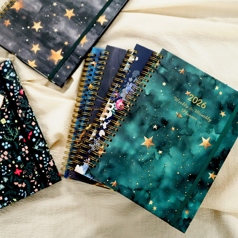 Amazon strap week plan this 2026 schedule this coil Planner cross-border diary notebook customization