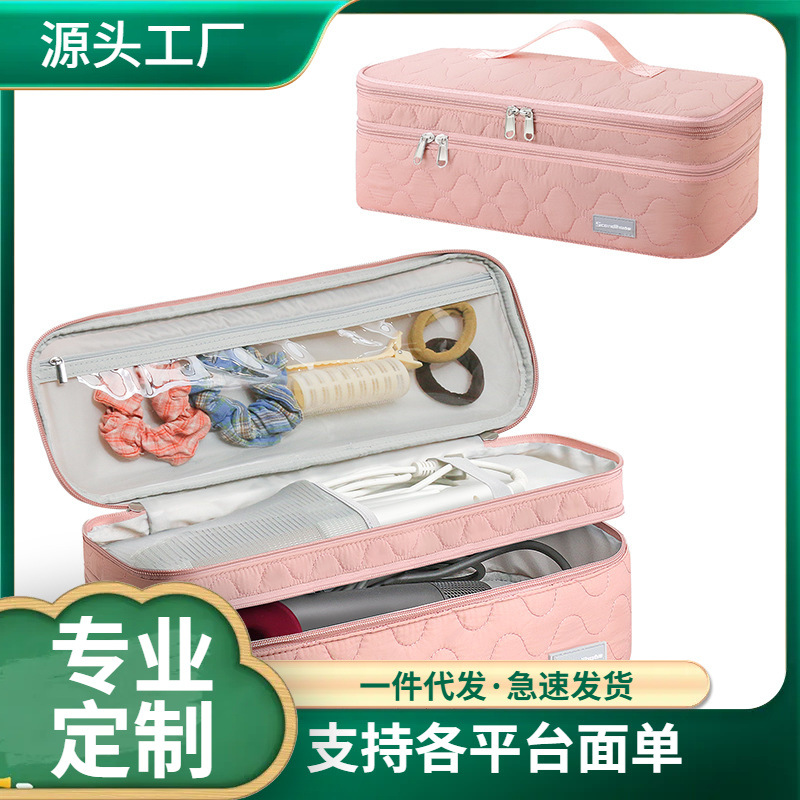 Nueva bolsa de almacenamiento de secador de pelo de algodón accesorios de viaje rizador de pelo secador de pelo de almacenamiento de gran capacidad portátil cubierta protectora