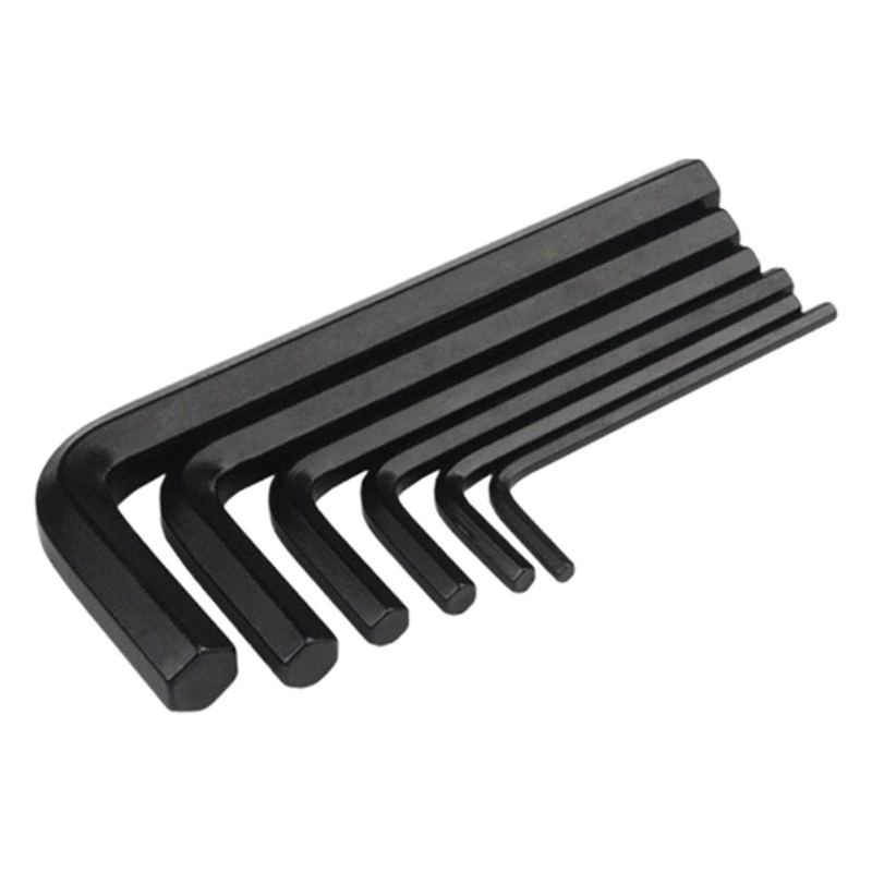 45 # стальной никелированный/черный высокопрочный шестигранный ключ с плоской головкой высокопрочный шестигранный L-образный ключ