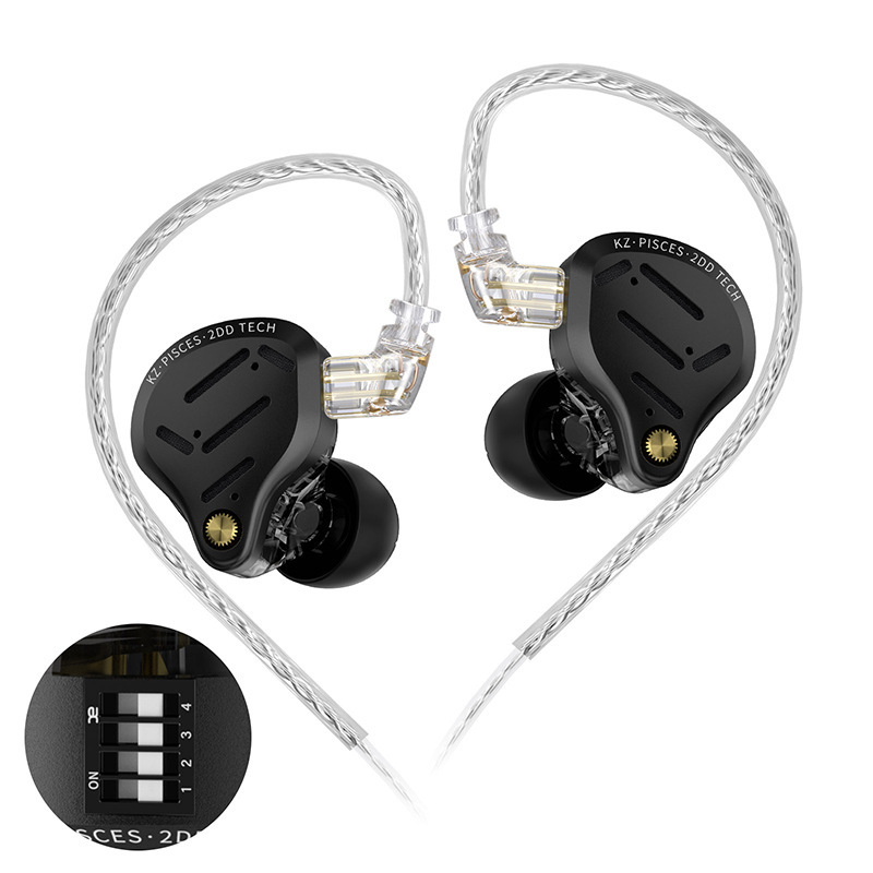 Kz-Pisces/Pisces Dual Dynamic Unit, Adjustable Sound Switch, Harman Curve Acoustics Kz-Pisces/Pisces Dual Dynamic Unit, Adjustable Sound Switch, Harman Curve Acoustics