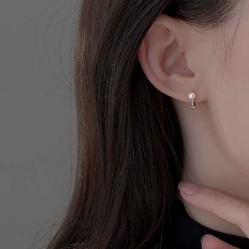 Серьги из жемчуга, серебро 925 проба, коллекция 2023