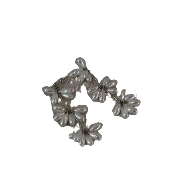 Brand glass earrings drop-shaped handmade