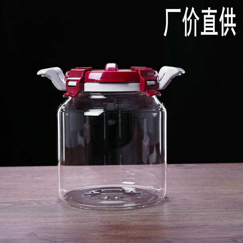 vidrio grueso resistente a altas temperaturas ciruela verde y arroz frasco