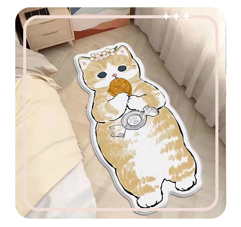 床边毯,儿童房地毯,仿羊绒地毯,卡通地毯