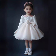 女童生日宴花童蓬蓬裙周岁礼服女宝宝高端2023新款儿童洋气公主裙