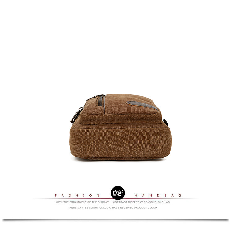 New men's chest bag, casual sports single-shoulder canvas bag, construction site work wear-resistant crossbody bag, cross-border wholesale bag undefined