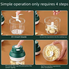 Automatic Garlic Mashing Machine, Garlic and Ginger Home Use Small Infant Food Machine, Electric Garlic Masher