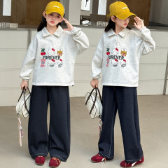 女童卫衣2025秋装新款洋气中大童时尚衣服休闲女孩春秋韩版上衣潮