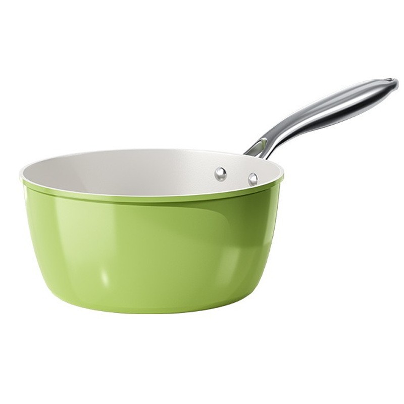 Nueva olla pequeña color verde aguacate, olla para suplementos alimenticios específicos para bebés, olla todo en uno para cocinar y guisar, olla para sopa, apta para todo tipo de estufas, disponible para dropshipping.